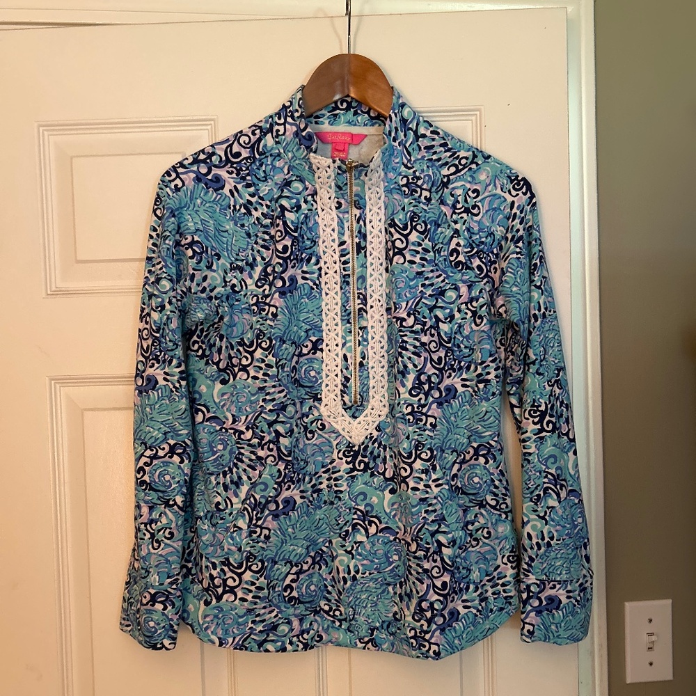 Lilly Pulitzer half zip sweatshirt